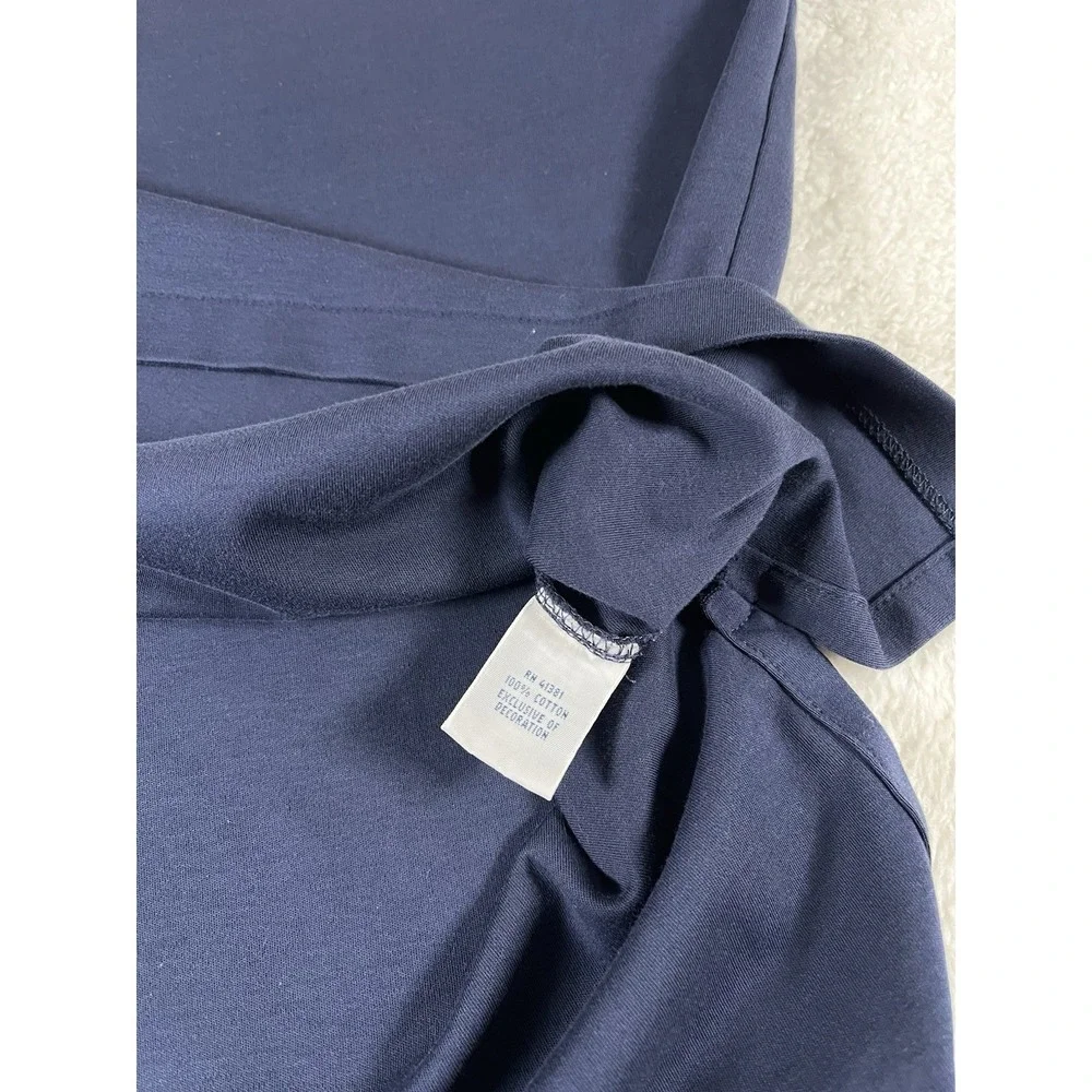 Polo Ralph Lauren Pima Soft Touch Navy L/S Polo Shirt Flesh Pony Men's XL Preppy